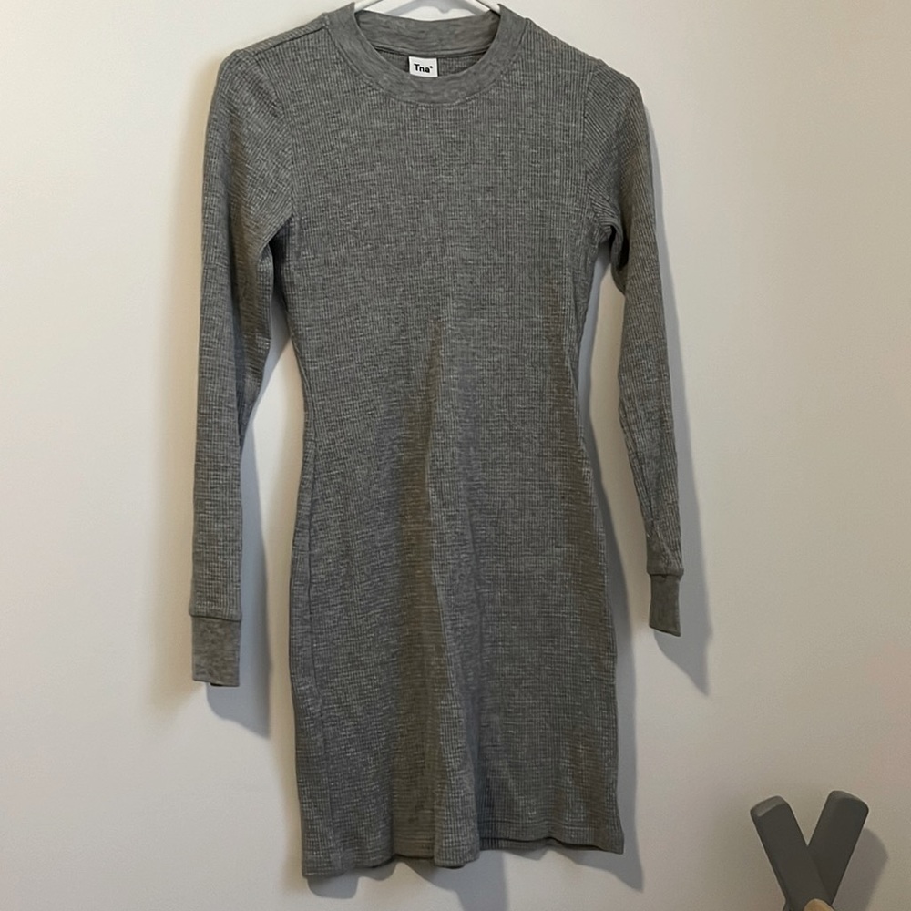 Tna mini LS grey dress